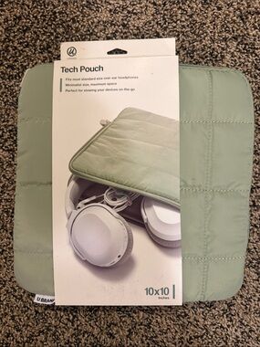 Target Sage Green Quilted Tech Pouch